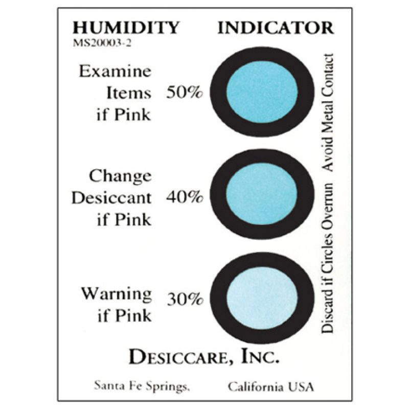 三點濕度指示卡